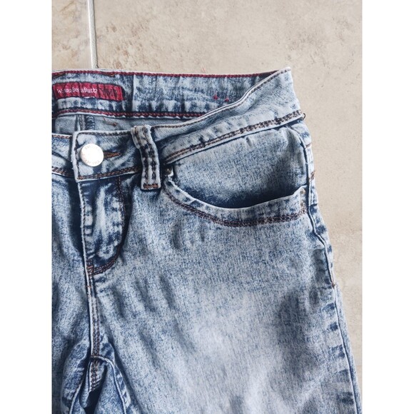 YMI Wannabettabutt Womens Skinny Jeans Size 7 Acid Wash Denim Stretch Y2K Low - Picture 13 of 16